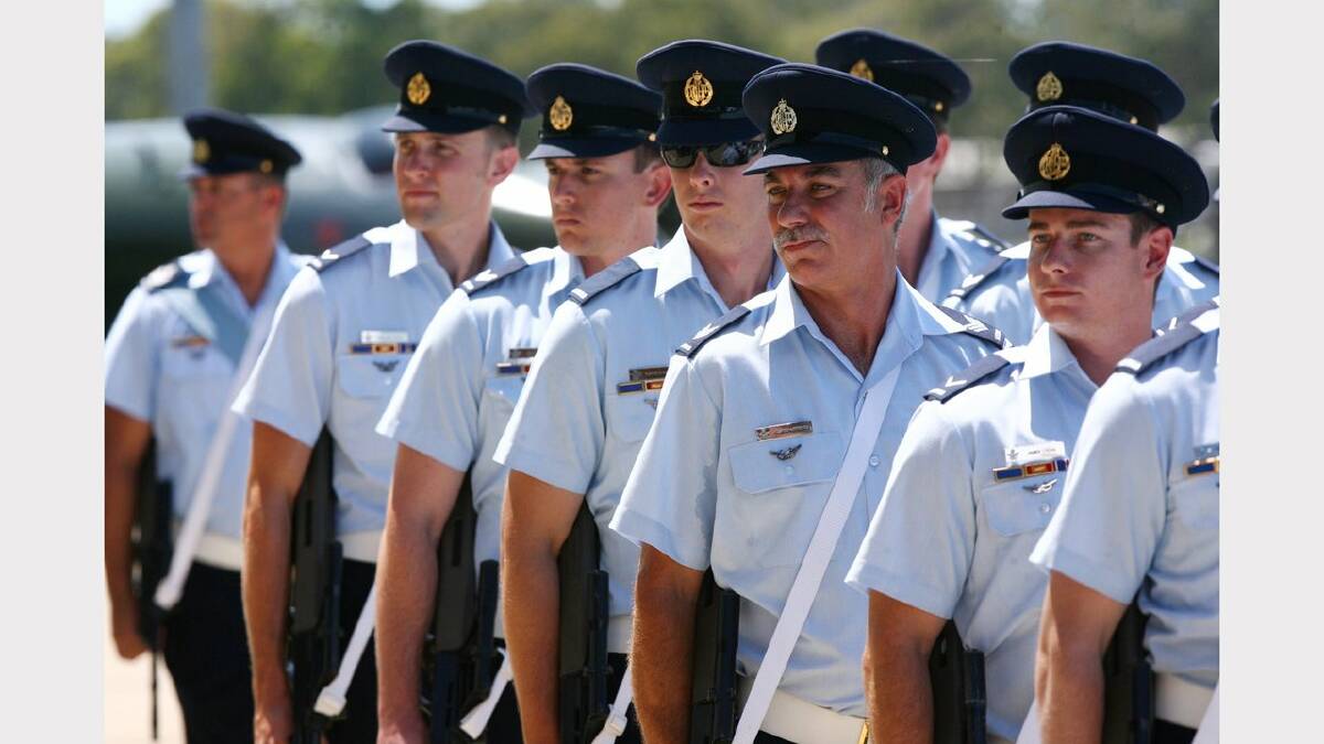 Williamtown RAAF base hosts 70th anniversary of 41, 42 and 44 wings. The parade. Picture Brock Perks