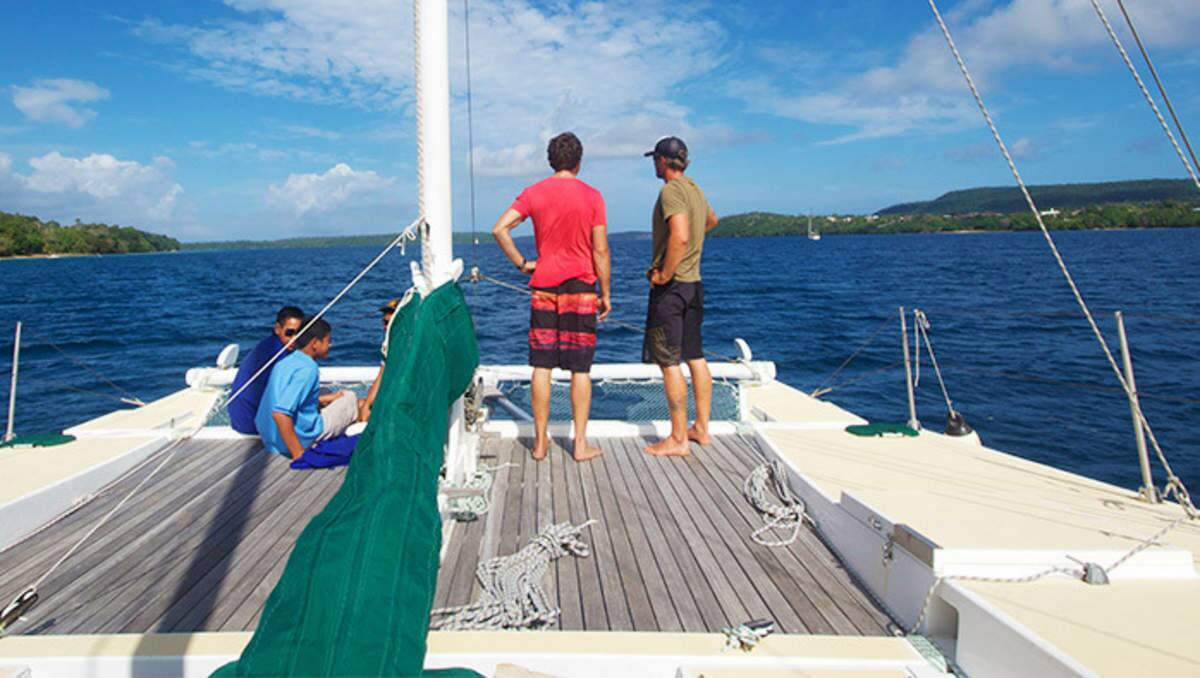 CAMPAIGN HQ:   S.V. Moana provides a sustainable way to travel.  Picture: The Ocean Ambassadors