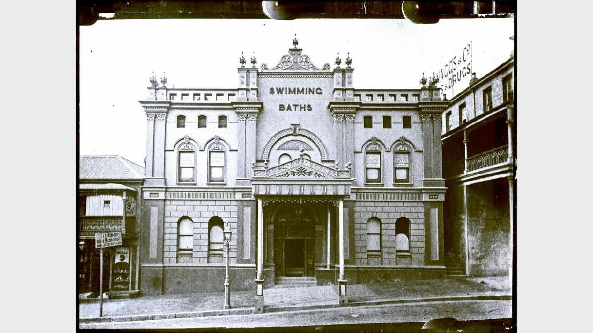 The municipal baths under the Civic Arcade,  Newcastle. Image from the University of Newcastle Cultural Collection. http://www.flickr.com/photos/uon/