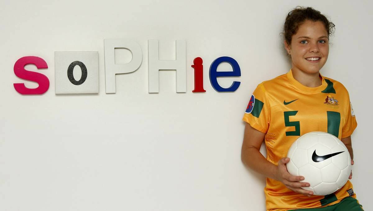 Rising star Sophie Nenadovic pictured  at home on Monday.