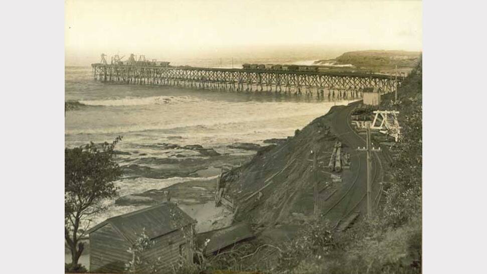 BACK THEN: An old picture of the jetty that was formerly used to load coal. 