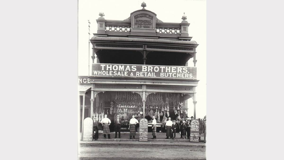 ARCHIVAL REVIVAL 1900s: Photographs from the Newcastle Herald's files. Thomas Brothers, wholesale & retail butchers 1902.
