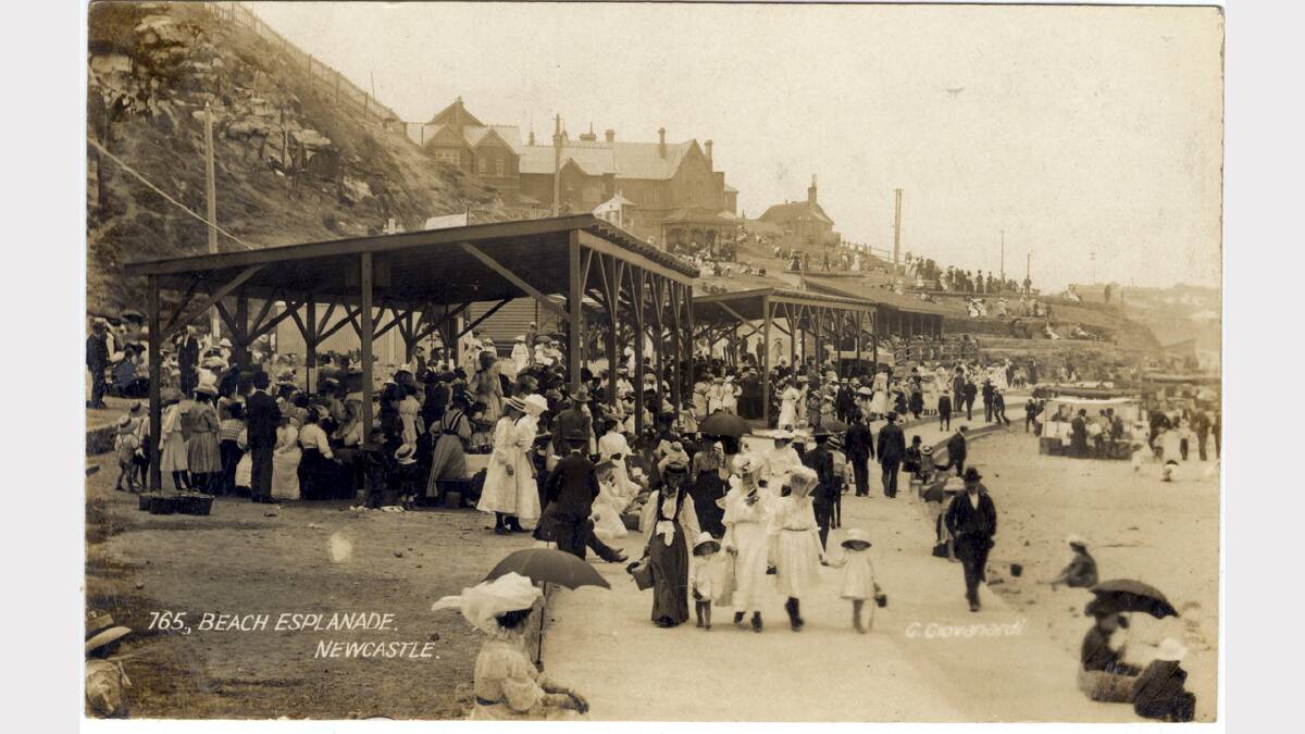 ARCHIVAL REVIVAL 1900s: Photographs from the Newcastle Herald's files.  Newcastle beach esplanade Newcastle circa 1905 