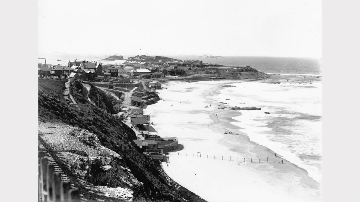 ARCHIVAL REVIVAL 1900s: Photographs from the Newcastle Herald's files. Newcastle Beach looking north from Ladies Beach September 9,1909.