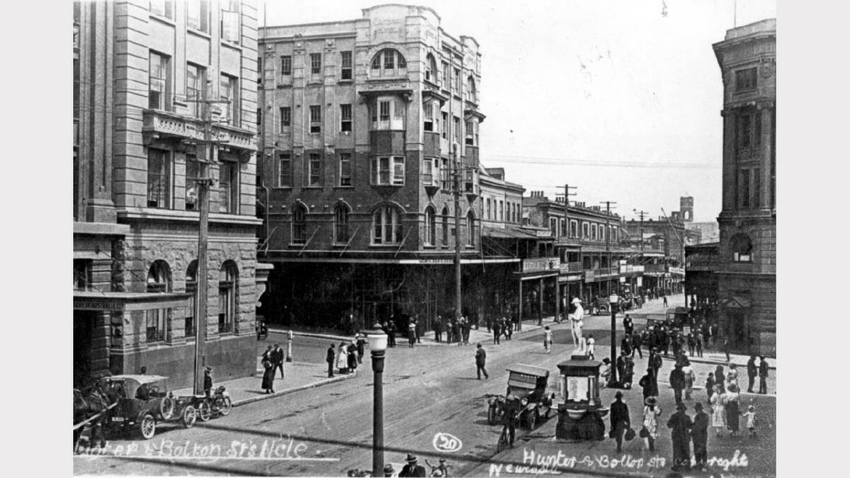 ARCHIVAL REVIVAL 1900s: Photographs from the Newcastle Herald's files. Hunter Street and Bolton street, probably in the 1900s, looking westward. 