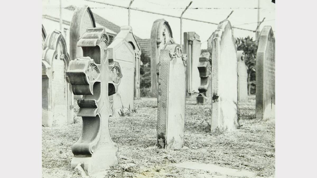 The cemetery at Christ Church Cathedral, Newcastle in 1981. Picture MAX MASON-HUBERS 