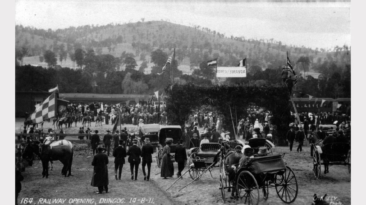 ARCHIVAL REVIVAL 1900s: Photographs from the Newcastle Herald's files. Dungog railway station opening. August 14,1911. 