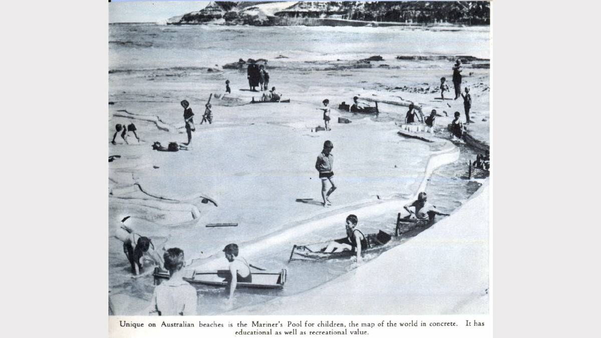 ARCHIVAL REVIVAL 1900s: Photographs from the Newcastle Herald's files.  Mariners pool, canoe pool, near Newcastle ocean baths.