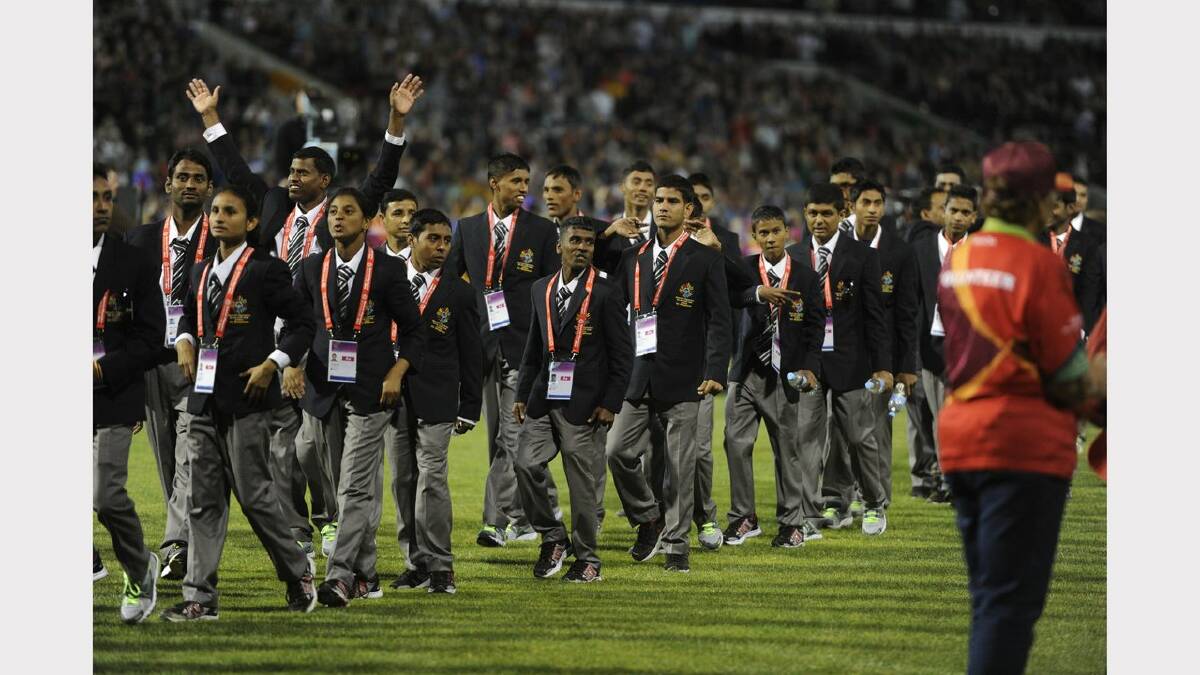 The opening ceremony of the Special Olympics on Sunday night. Picture Marina Neil 