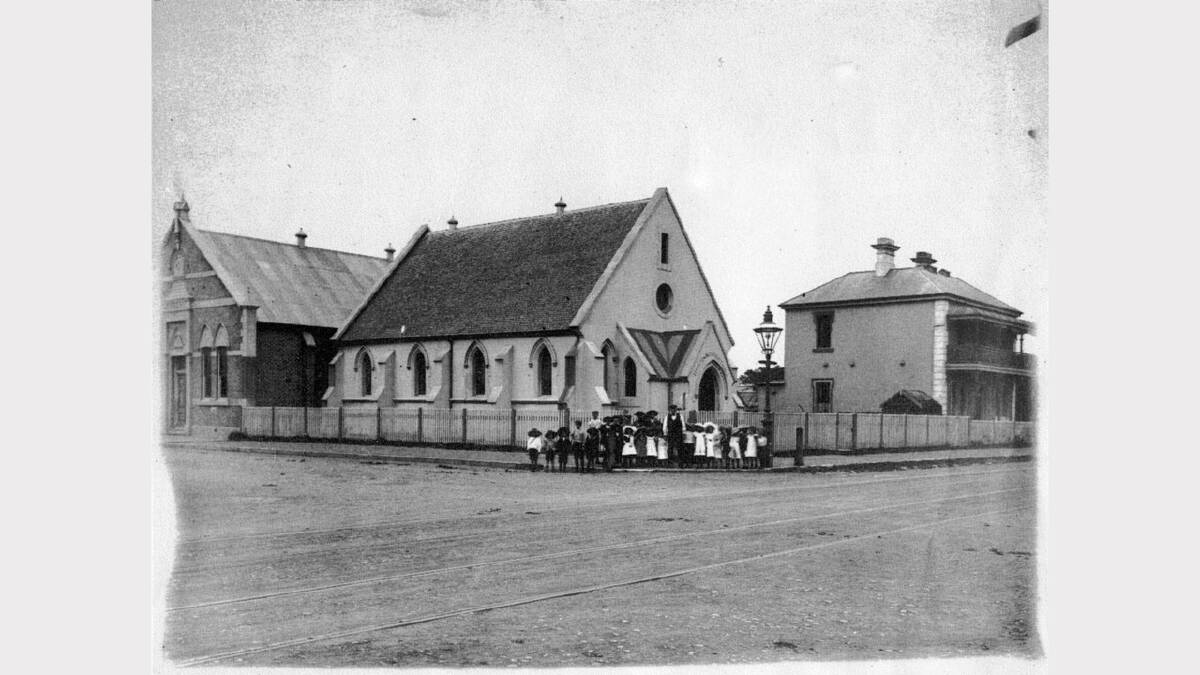 ARCHIVAL REVIVAL 1900s: Photographs from the Newcastle Herald's files. Hamilton Wesleyan Church on the corner of Beaumont and Tudor streets in 1903. 