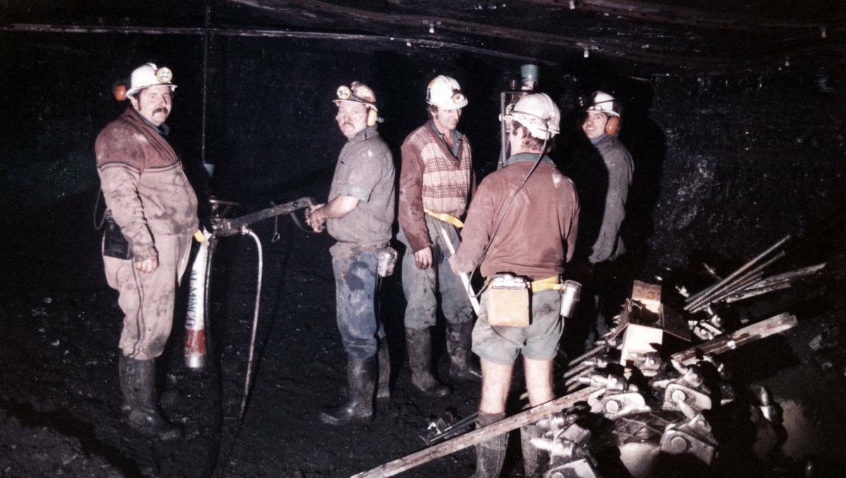 WORKING TOGETHER: Miners underground. Picture supplied by Bloomfield Collieries.