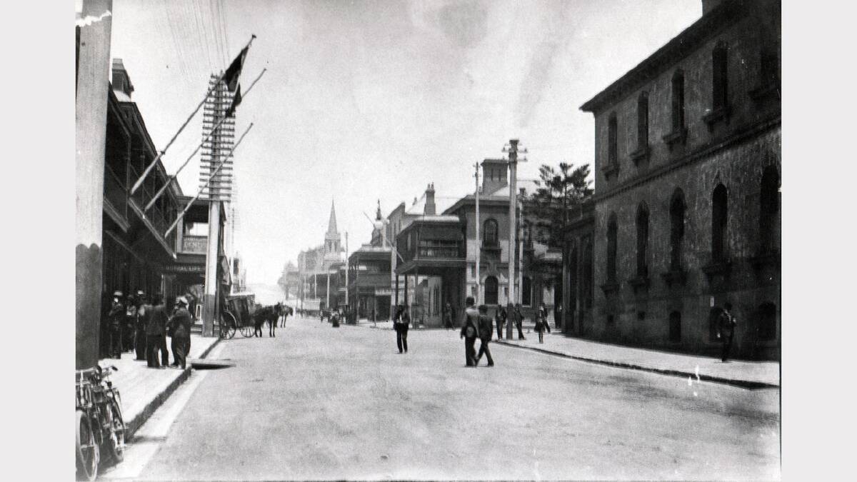 ARCHIVAL REVIVAL 1900s: Photographs from the Newcastle Herald's files.  Corner of Watt street and Hunter Street appears to be before Hunter Street was extended east.