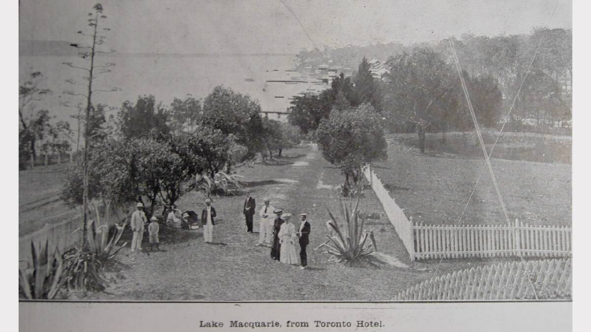 ARCHIVAL REVIVAL 1900s: Photographs from the Newcastle Herald's files.  Lake Macquarie waterfront from the Toronto Hotel. 