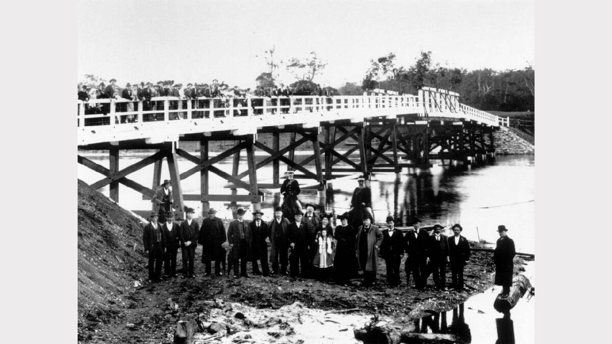 ARCHIVAL REVIVAL 1900s: Photographs from the Newcastle Herald's files. The opening of Fennell Bay bridge, on August 23, 1902.