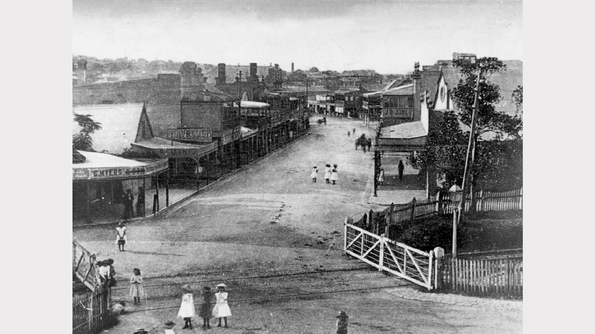 ARCHIVAL REVIVAL 1900s: Photographs from the Newcastle Herald's files.  Nelson Street Wallsend back in 1906 when a railway line terminated there. 