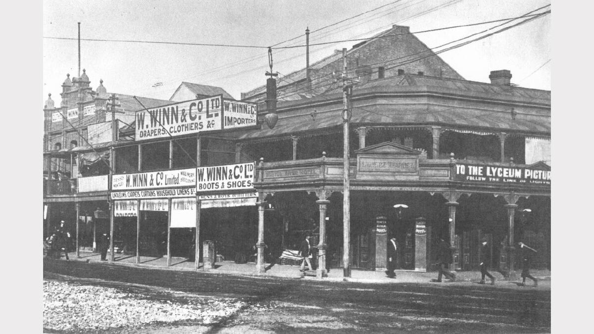 ARCHIVAL REVIVAL 1900s: Photographs from the Newcastle Herald's files. Winn's store, Hunter and Brown Streets, 1900s. 