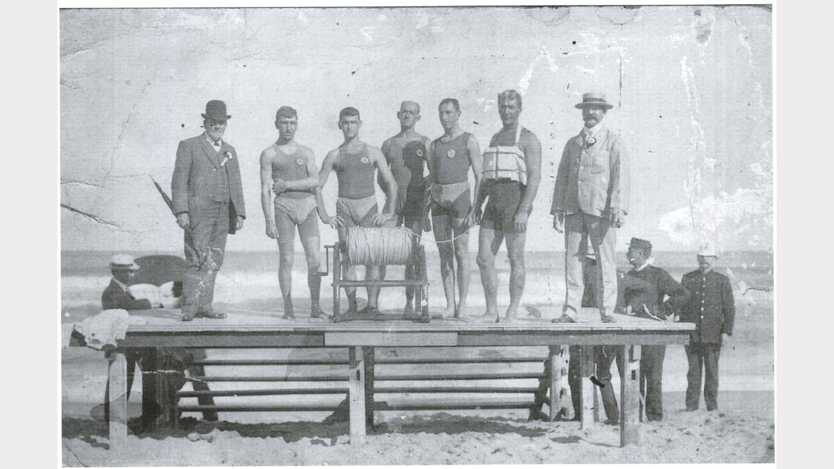 ARCHIVAL REVIVAL 1900s: Photographs from the Newcastle Herald's files. The club team which took part in the world's first surf carnival at Newcastle Beach in 1908.