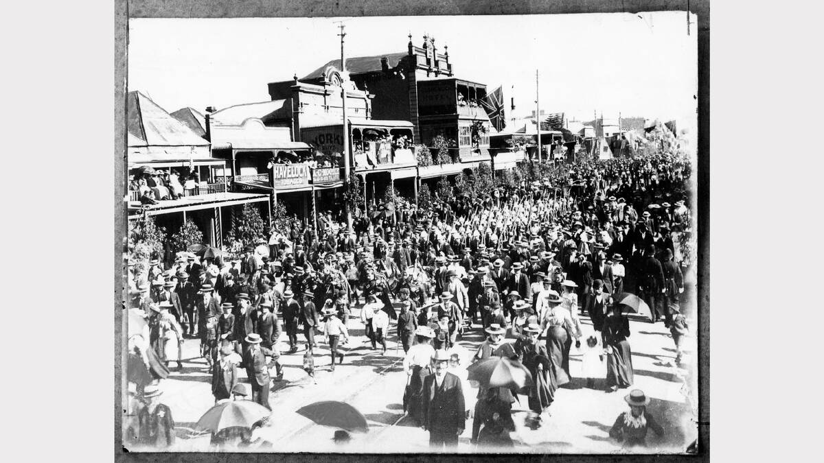 ARCHIVAL REVIVAL 1900s: Photographs from the Newcastle Herald's files.  The visit of the Duke of Cornwall and York to Newcastle in 1901. 