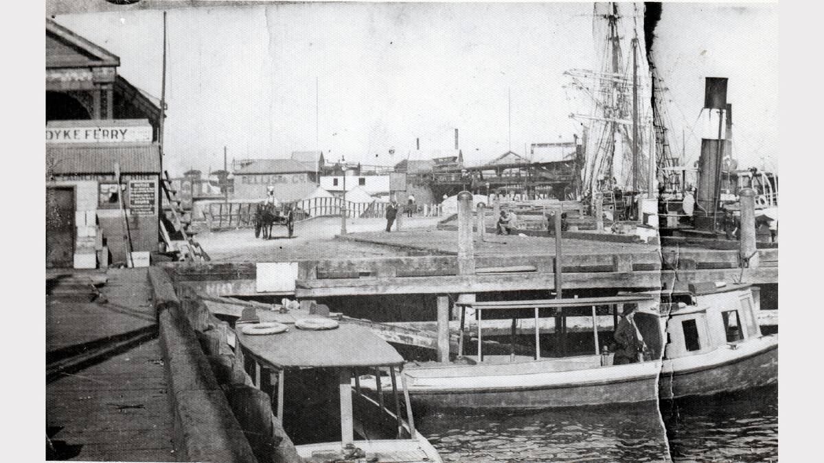 ARCHIVAL REVIVAL 1900s: Photographs from the Newcastle Herald's files. Ferries at the Market Street Wharf early 1900's 
