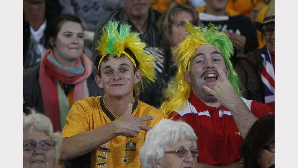 The opening ceremony of the Special Olympics on Sunday night. Australian fans. Picture Jonathan Carroll