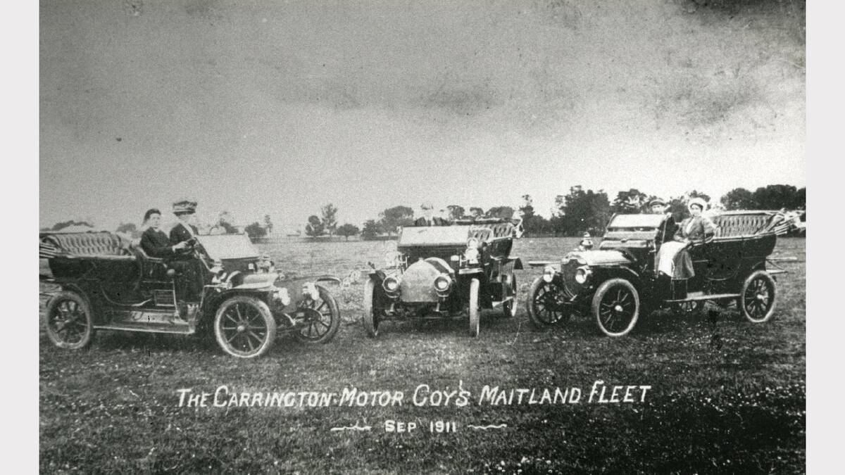ARCHIVAL REVIVAL 1900s: Photographs from the Newcastle Herald's files. Carrington Motor Company's Maitland fleet, 1911. 