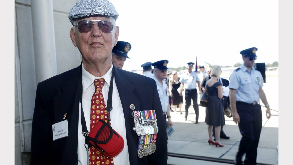 Williamtown RAAF base hosts 70th anniversary of 41, 42 and 44 wings. David Winkelmann of Waratah, who served at the base in the 1970s and 1980s. Picture Brock Perks