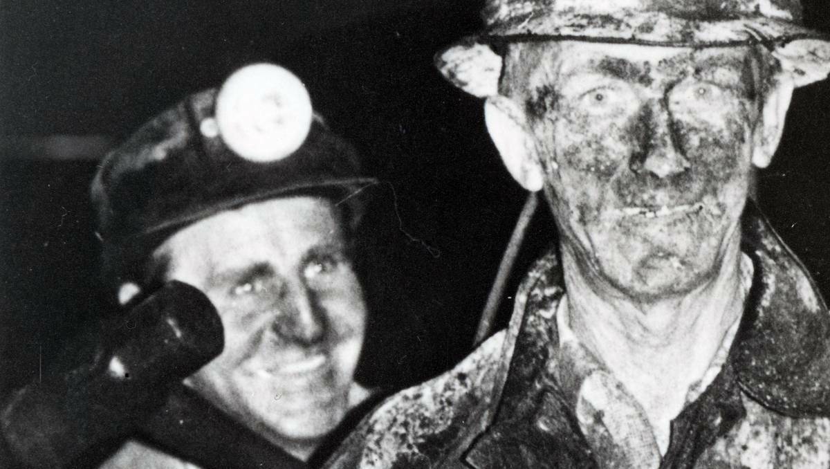 DIRTY FACES: The family-owned mine owes its success to consistency of management and employment, and good customers, boss John Richards said. Picture supplied by Bloomfield Collieries.