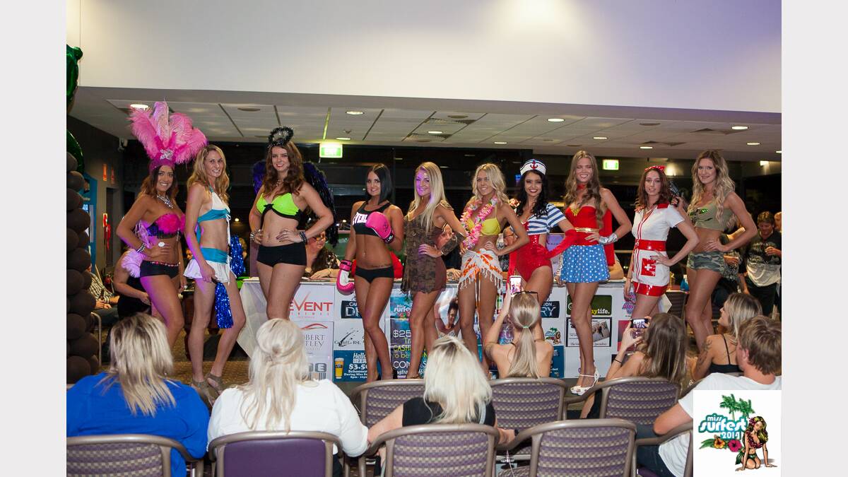 Action from Heat 2 of Miss Surfest 2014 at Cardiff RSL. Picture: Primeval Edge Photography
