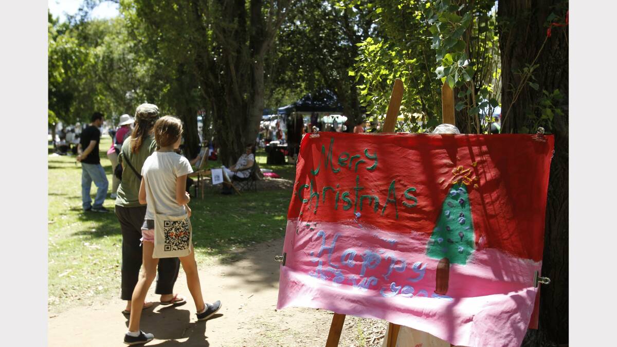 Scenes from the annual Newcastle Art Bazaar at Civic Park on Saturday. Picture: Max Mason-Hubers