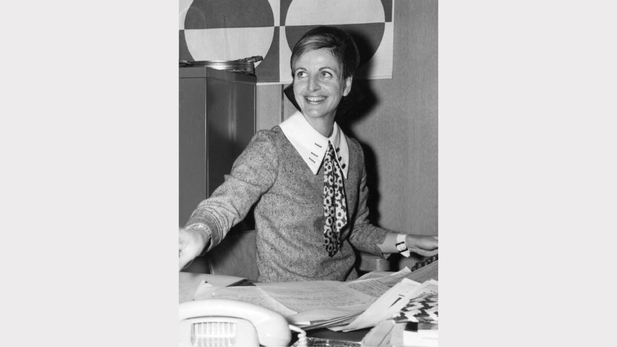 PIONEER: Caroline Jones  early in her career in 1970. 