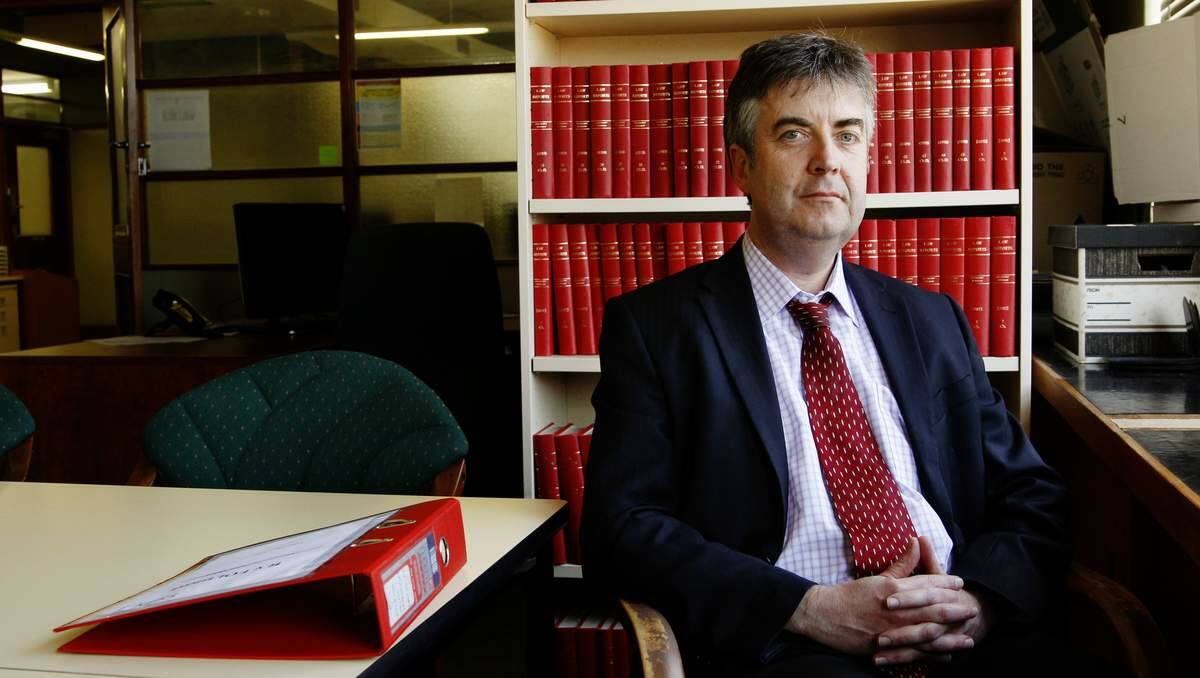 SYMPATHETIC:  Shaun McCarthy, the director of University Of Newcastle Legal Centre, is the instructing solicitor on the Kathleen Folbigg case.  Picture: Max Mason-Hubers 