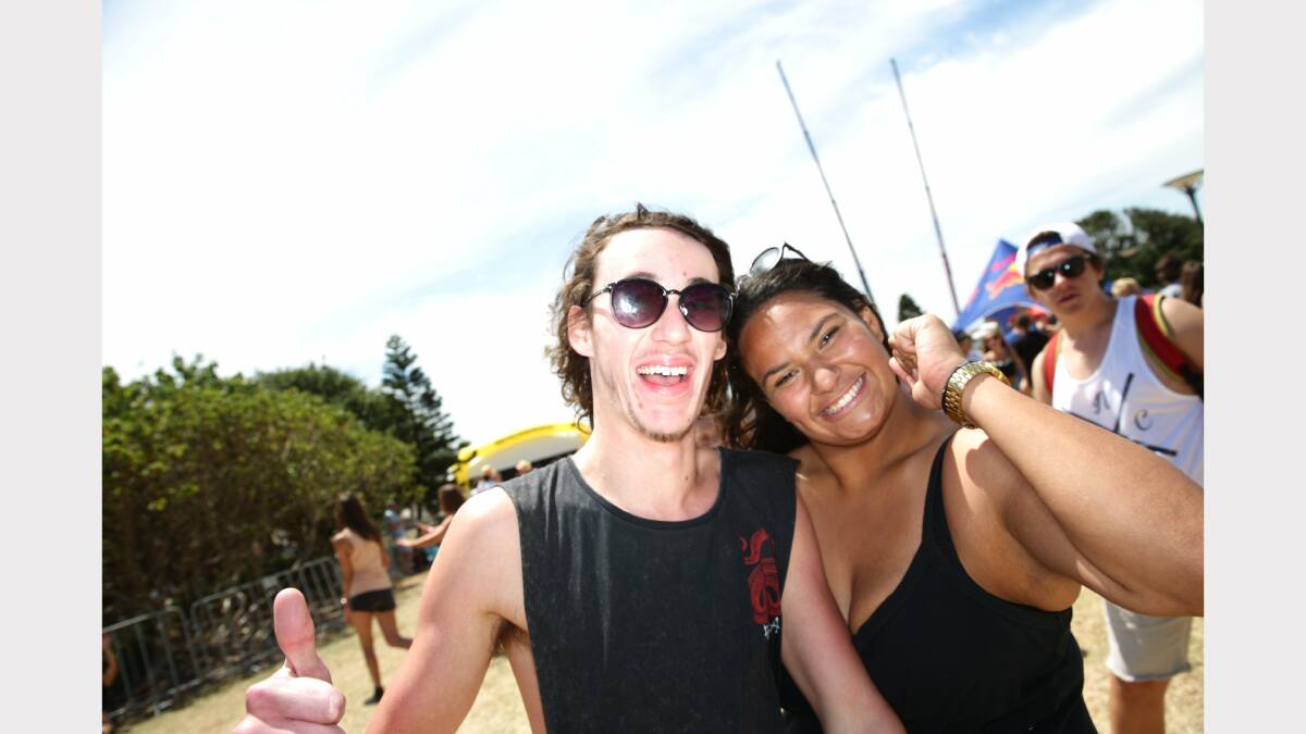 Music fans at the Fat As Butter festival at the Newcastle Foreshore on Saturday. Picture by Ryan Osland