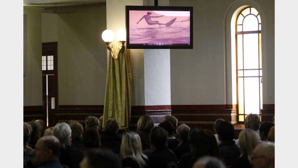 Scenes from the funeral of surfer Steve Butterworth at Hamilton's Sacred Heart Cathedral on Tuesday, May 21.