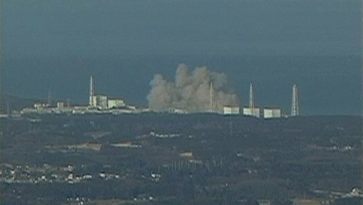 One of the explosions at the Fukushima reactor in the aftermath of the 2011 tsunami.