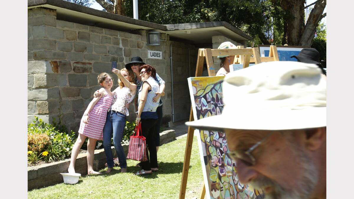 Scenes from the annual Newcastle Art Bazaar at Civic Park on Saturday. Picture: Max Mason-Hubers