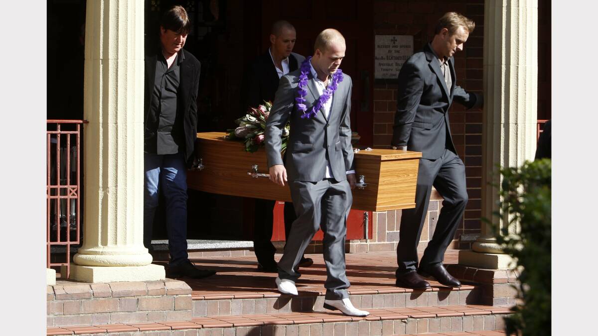 Scenes from the funeral of surfer Steve Butterworth at Hamilton's Sacred Heart Cathedral on Tuesday, May 21.