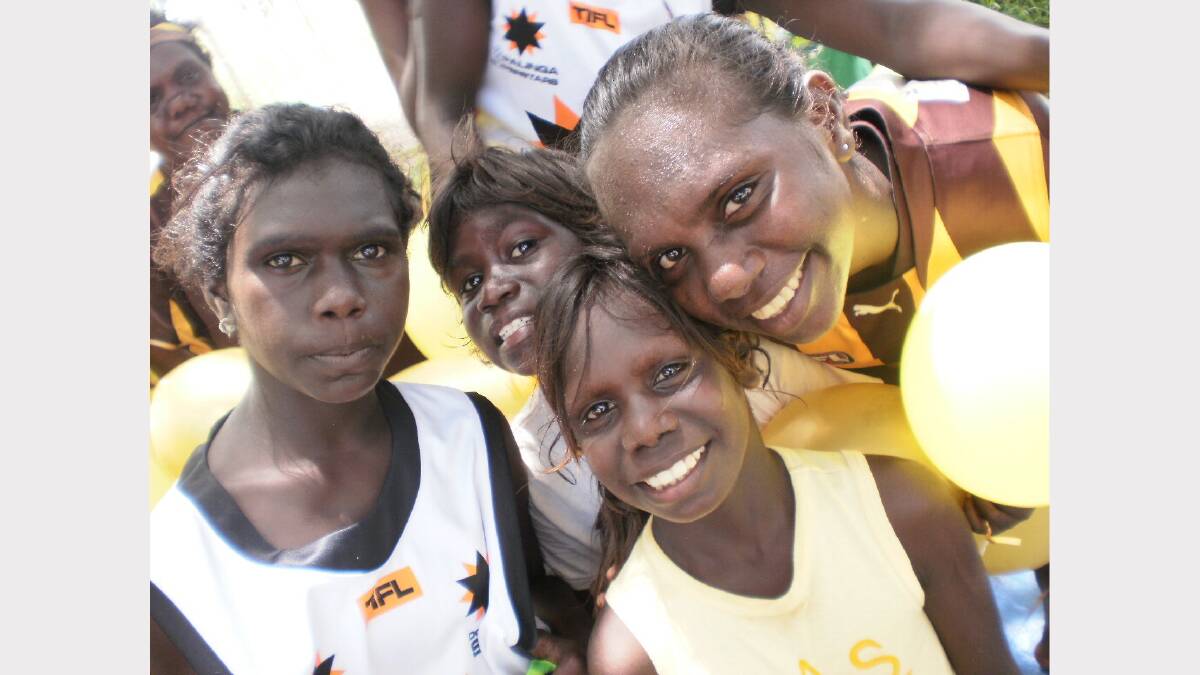 THE LOVE OF SPORT: Scenes from the Aussies Rules competition, including fans, on the Tiwi Islands. Pictures courtesy of Aaron Kearney