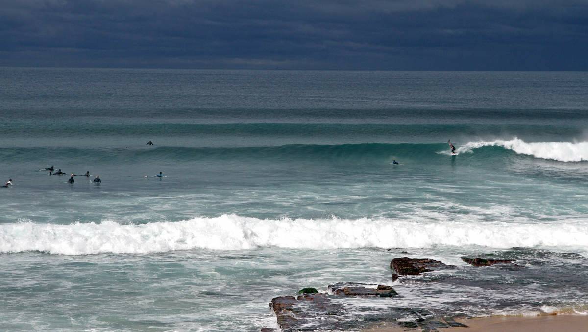 Merewether Beach on Sunday morning. Picture: Grant Sproule