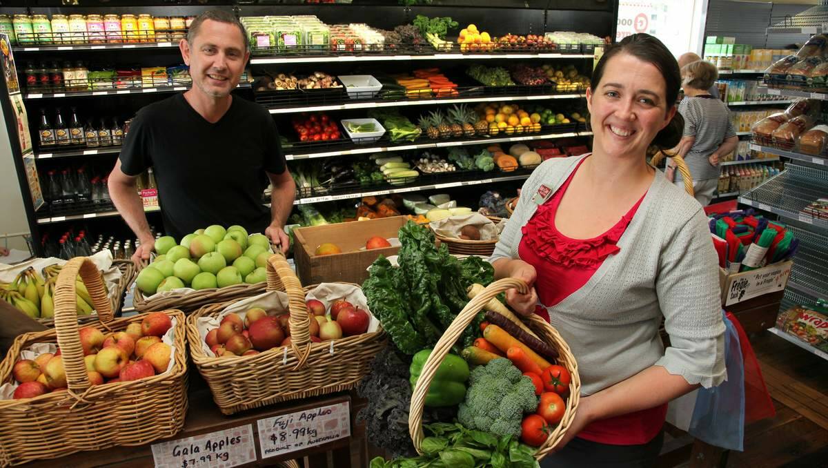 PASSIONATE: Goodness Me Organics owners Anna and Andy Ward. Picture: Phil Hearne