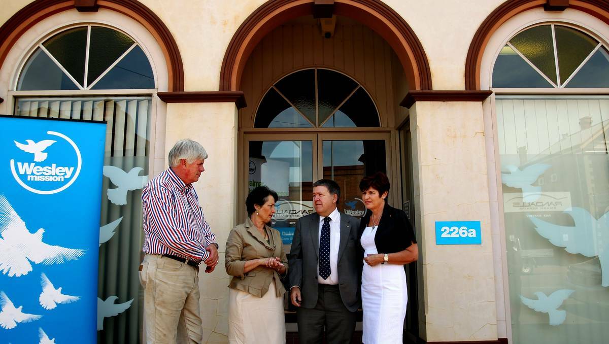 UP AND RUNNING: MP Craig Baumann, Pru Goward, Keith Garner and Robyn Parker attend the opening.     Picture: Simone De Peak