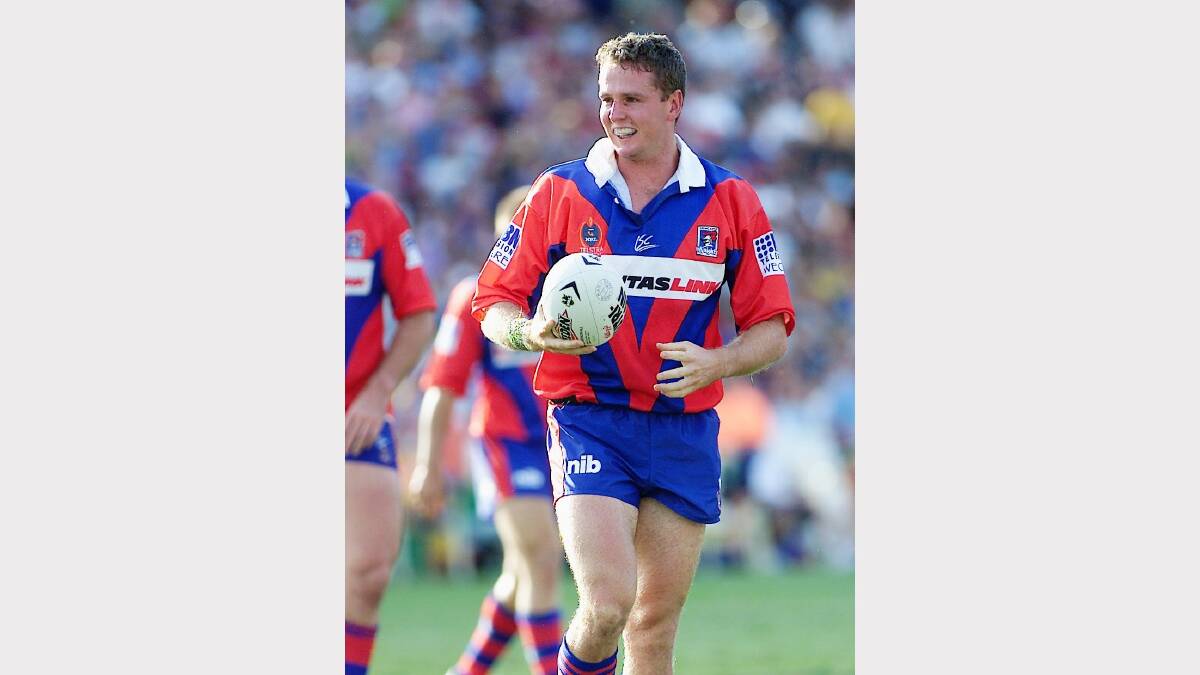 Former Newcastle Knights and NSW State of Origin player Mark Hughes, who has begun radiotherapy after surgery to remove a brain tumour.