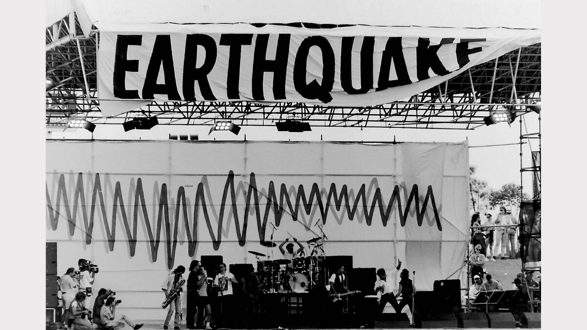 Newcastle Earthquake Benefit Concert in February 1990.