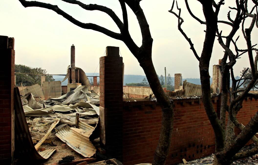 The remains of historic Wallarah House. Picture: Simone De Peak