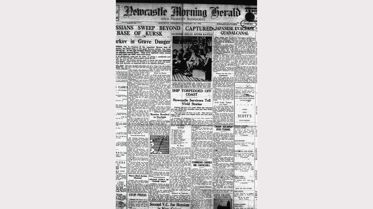 FROM OUR FILES: The Newcastle Morning Herald, February 10, 1943.
