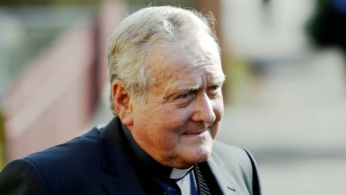 EVIDENCE: Bishop Michael Malone leaves Newcastle Supreme Court. Picture: Darren Pateman
