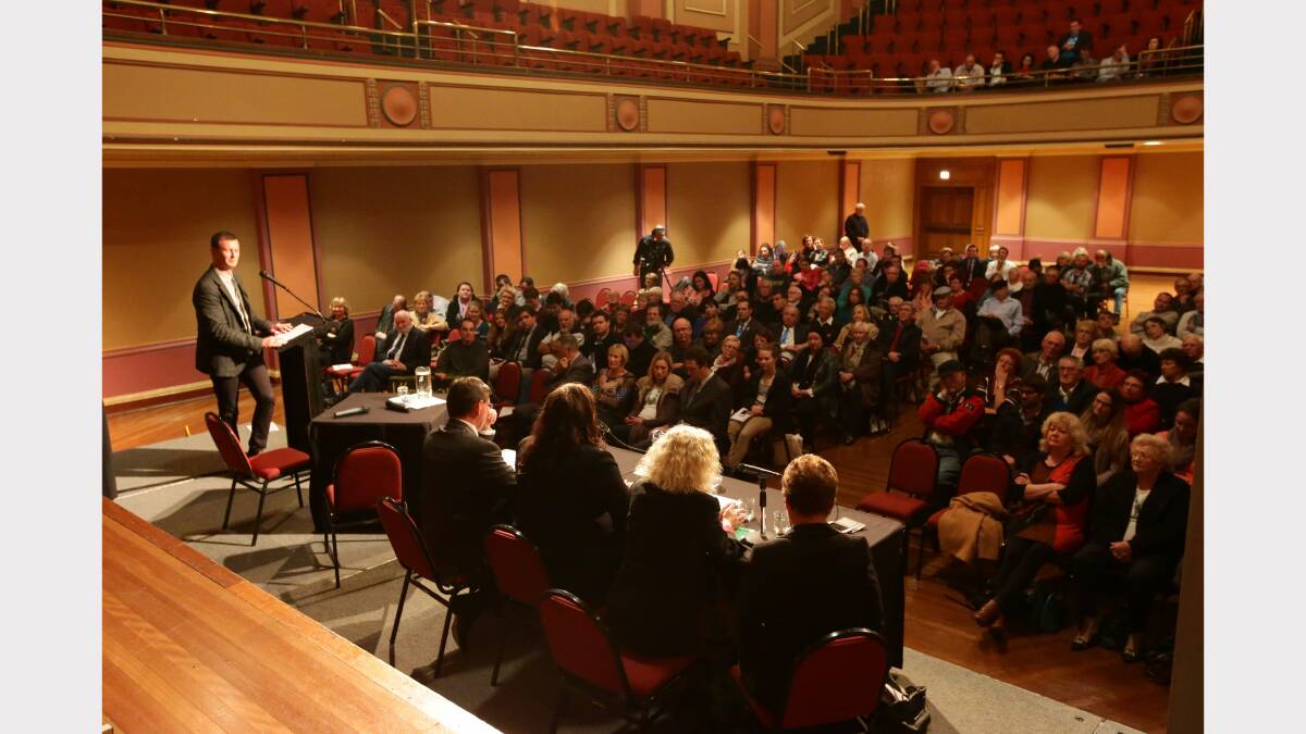 FEDERAL FORUM: The audience at Newcastle City Hall. Picture: Peter Stoop