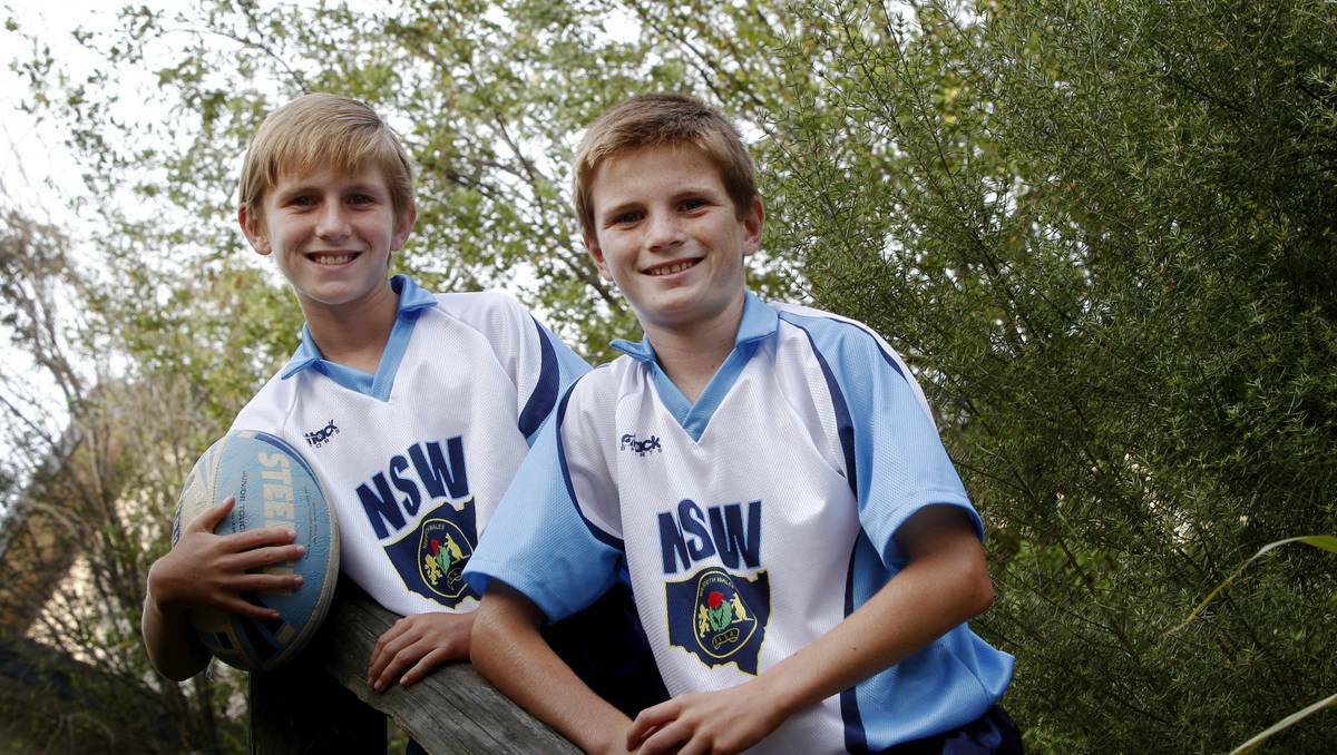 IMPRESSIVE: Potts twins Blake, left, and Ryan, have had a great year.  Picture: Darren Pateman
