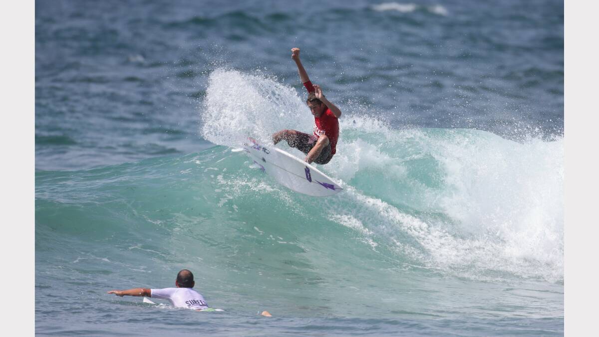 The Indigenous Pro at Merewether beach today. Pic: Dean Osland
