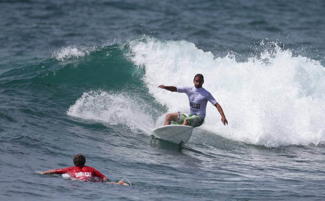 The Indigenous Pro at Merewether beach today. Pic: Dean Osland