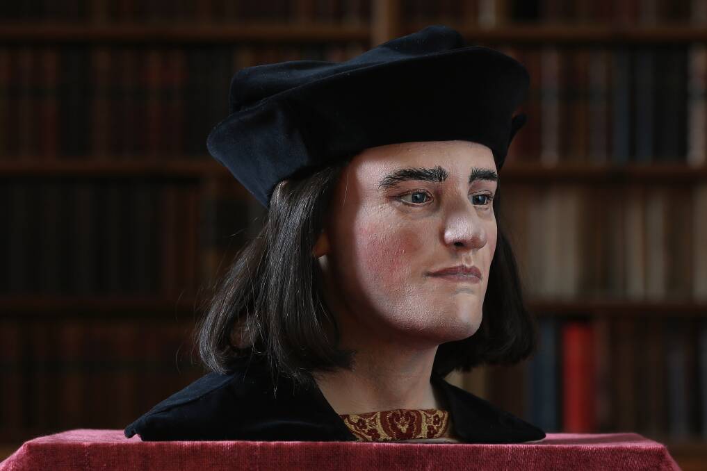 A facial reconstruction of King Richard III. Photo by Dan Kitwood/Getty Images